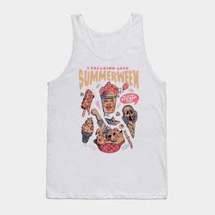 Summerween - Funny Goth Horror Movies Halloween Gift Tank Top